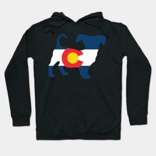 Chiweenie Dog Lover Colorado Flag Hoodie